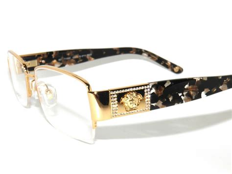 gold versace frames mens|gold frame versace glasses.